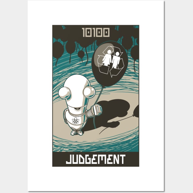 Robo Tarot: Judgement Wall Art by PeterTheHague